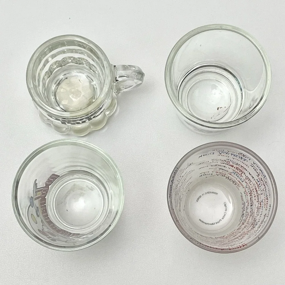 Set Of‎ 4 Dorney Park Shot Glasses Souvenirs